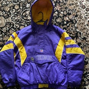 Vintage 90s Starter Pro Line Minnesota Vikings Pullover Puffer Jacket